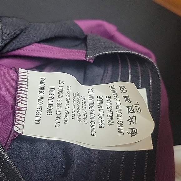 New Cajubrasil Purple and Black Jumpsuit Size Large - Picture 6 of 6